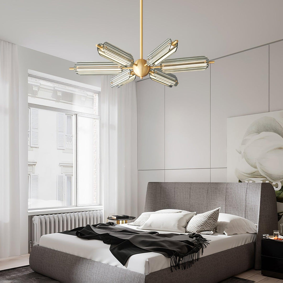 Sputnik Brass Chandelier - Vakkerlight