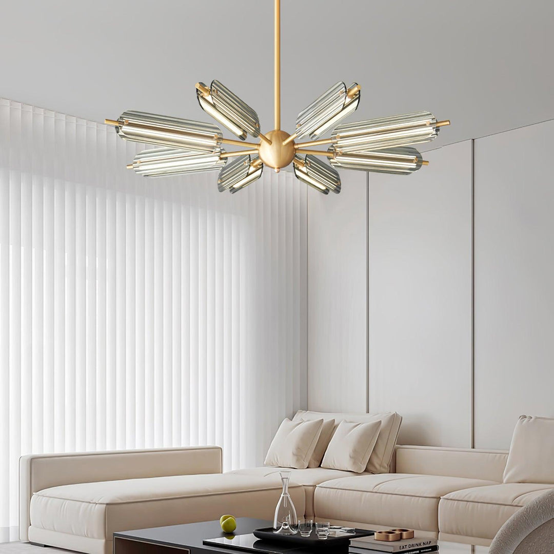 Sputnik Brass Chandelier - Vakkerlight