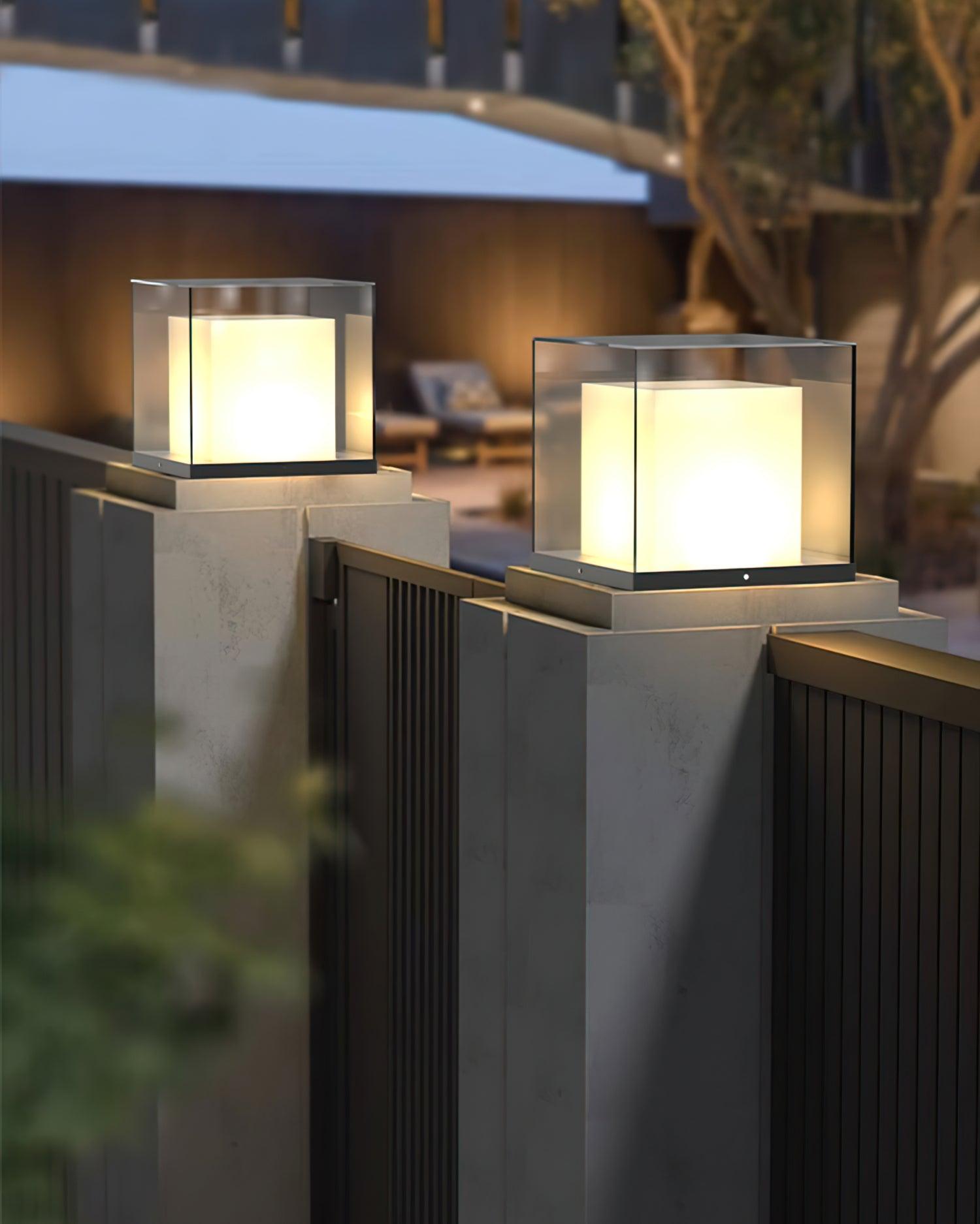 Square Box Outdoor Post Light – Vakkerlight