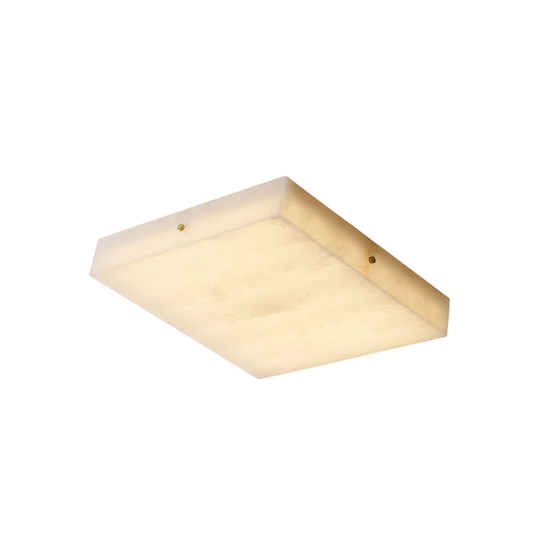Square Alabaster Ceiling Light - Vakkerlight