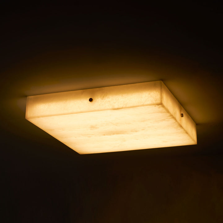 Square Alabaster Ceiling Light - Vakkerlight
