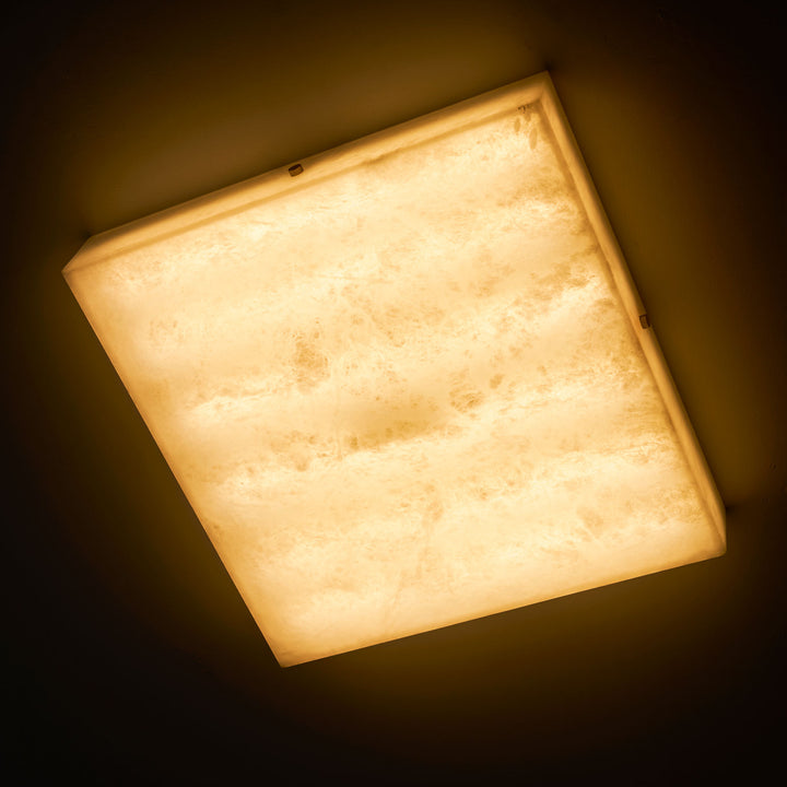 Square Alabaster Ceiling Light - Vakkerlight