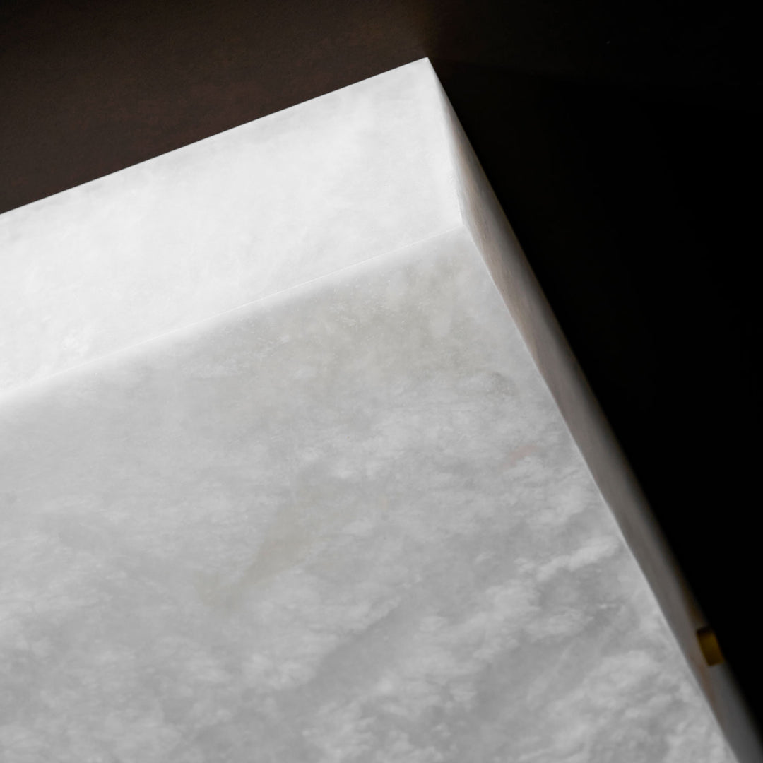 Square Alabaster Ceiling Light - Vakkerlight