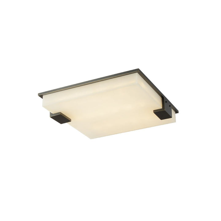 Square Alabaster Ceiling Lamp - Vakkerlight