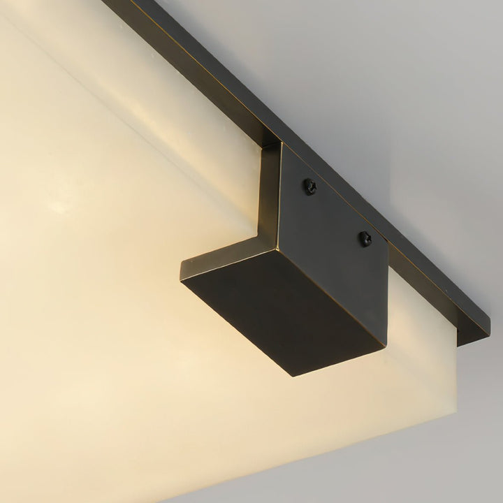 Square Alabaster Ceiling Lamp - Vakkerlight