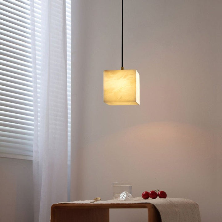 Square Alabaster Staircase Chandelier - Vakkerlight
