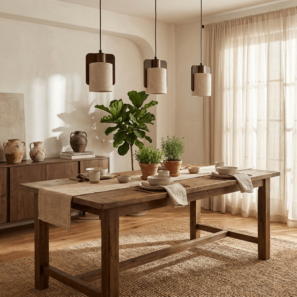 Squircle Travertine Pendant Lamp - Vakkerlight