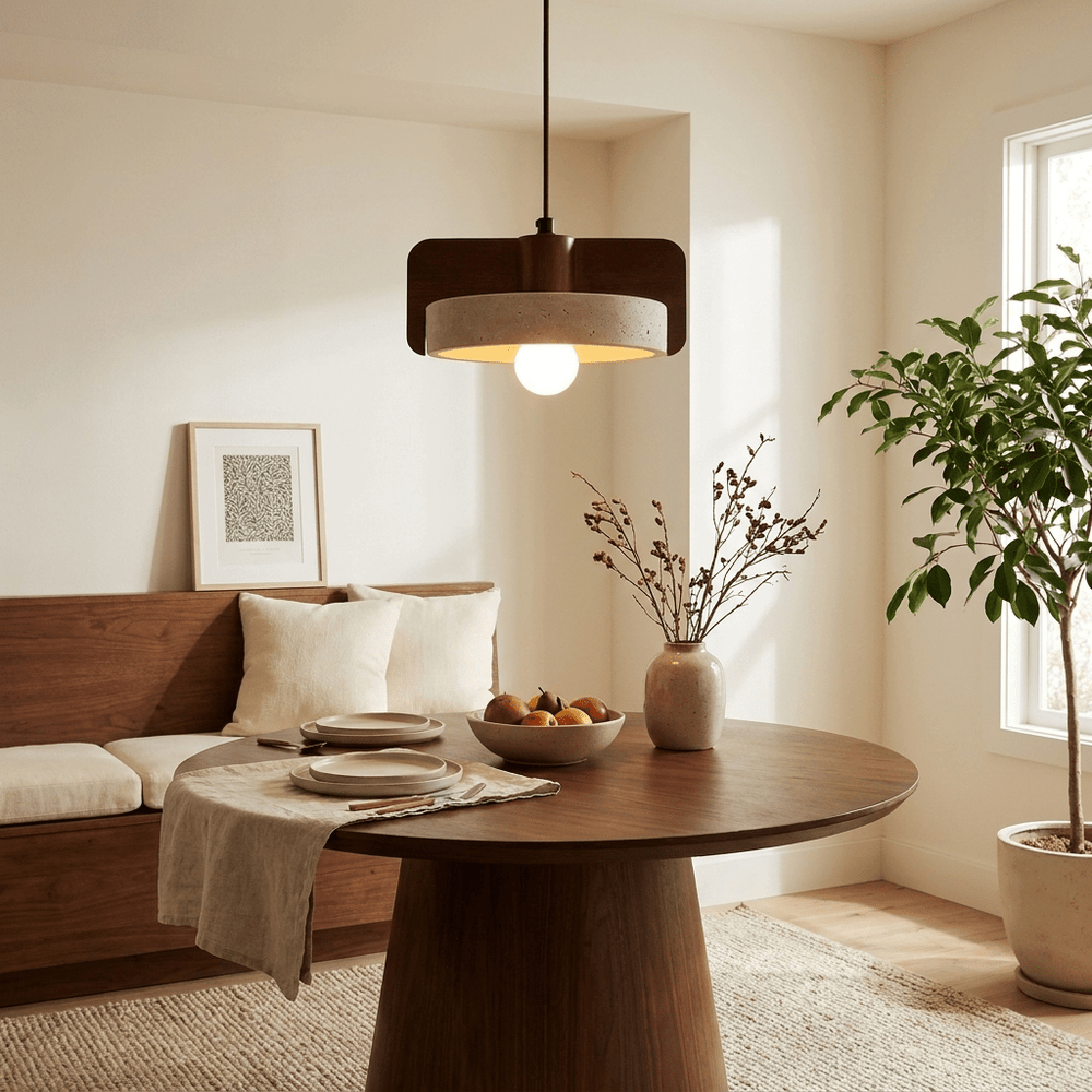 Squircle Travertine Pendant Lamp - Vakkerlight