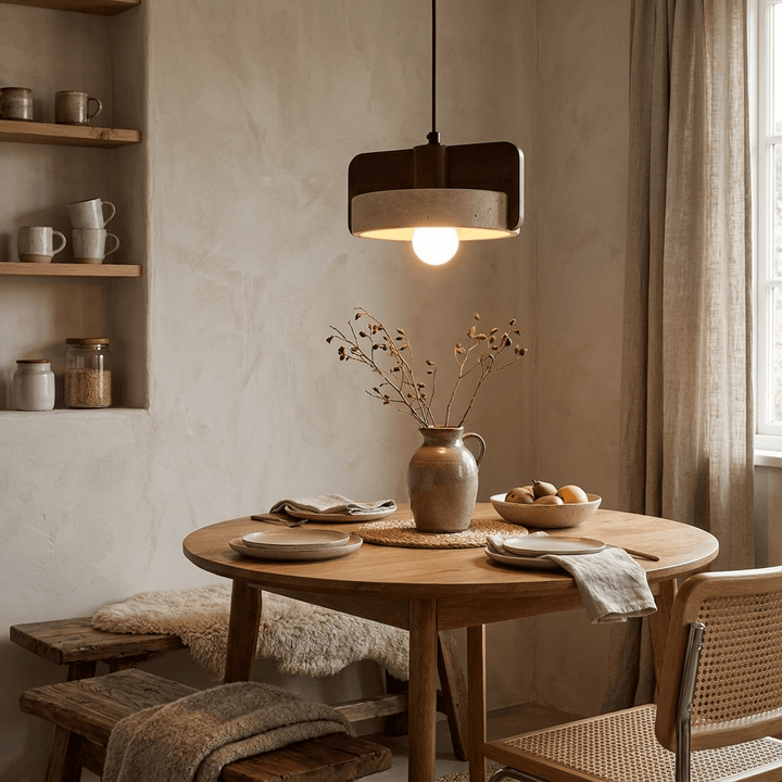 Squircle Travertine Pendant Lamp - Vakkerlight