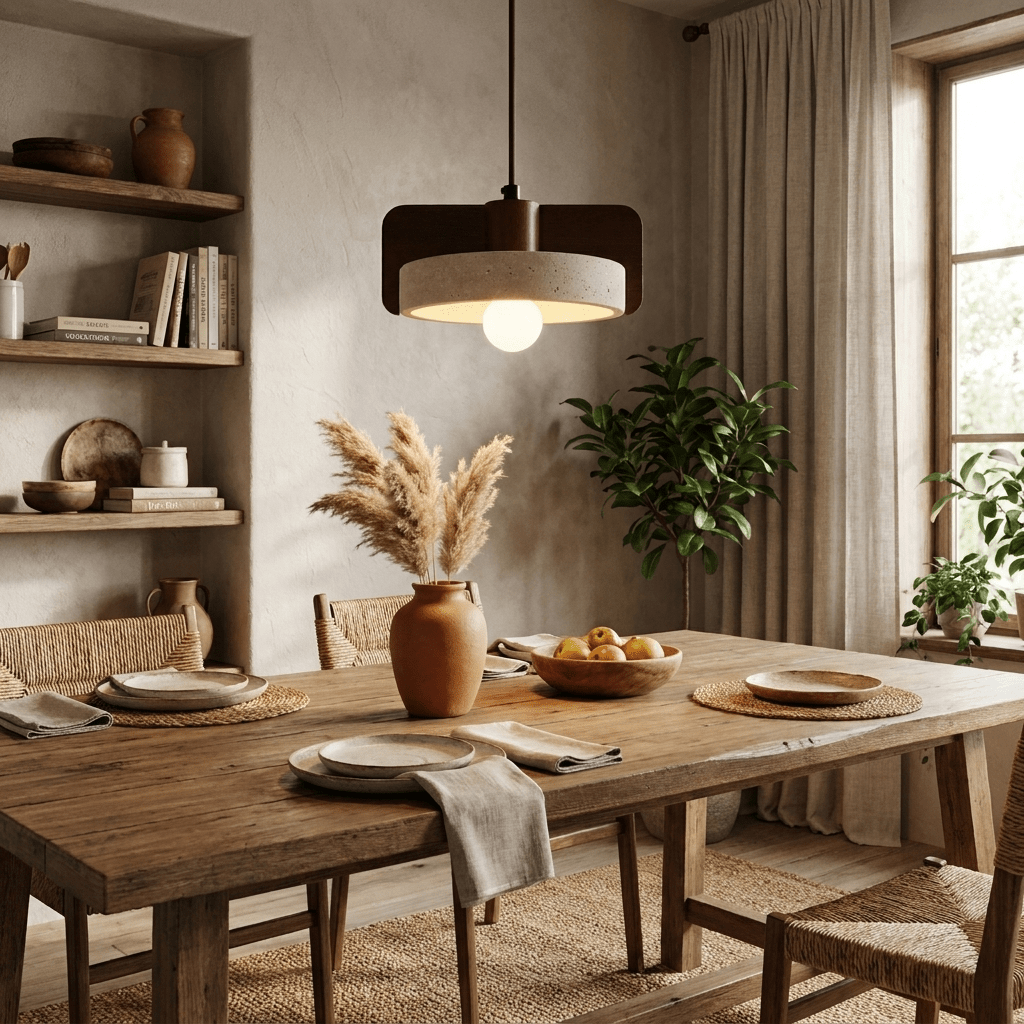 Squircle Travertine Pendant Lamp - Vakkerlight