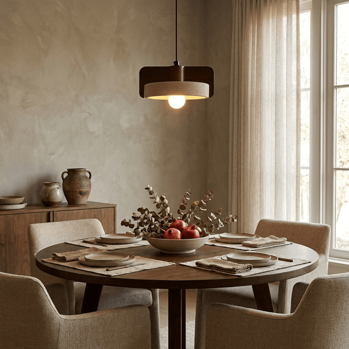 Squircle Travertine Pendant Lamp - Vakkerlight