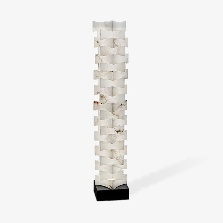 Stacked Alabaster Squares Floor Lamp - Vakkerlight