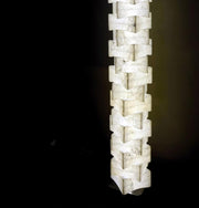 Gestapelte Alabaster-Quadrate-Stehlampe