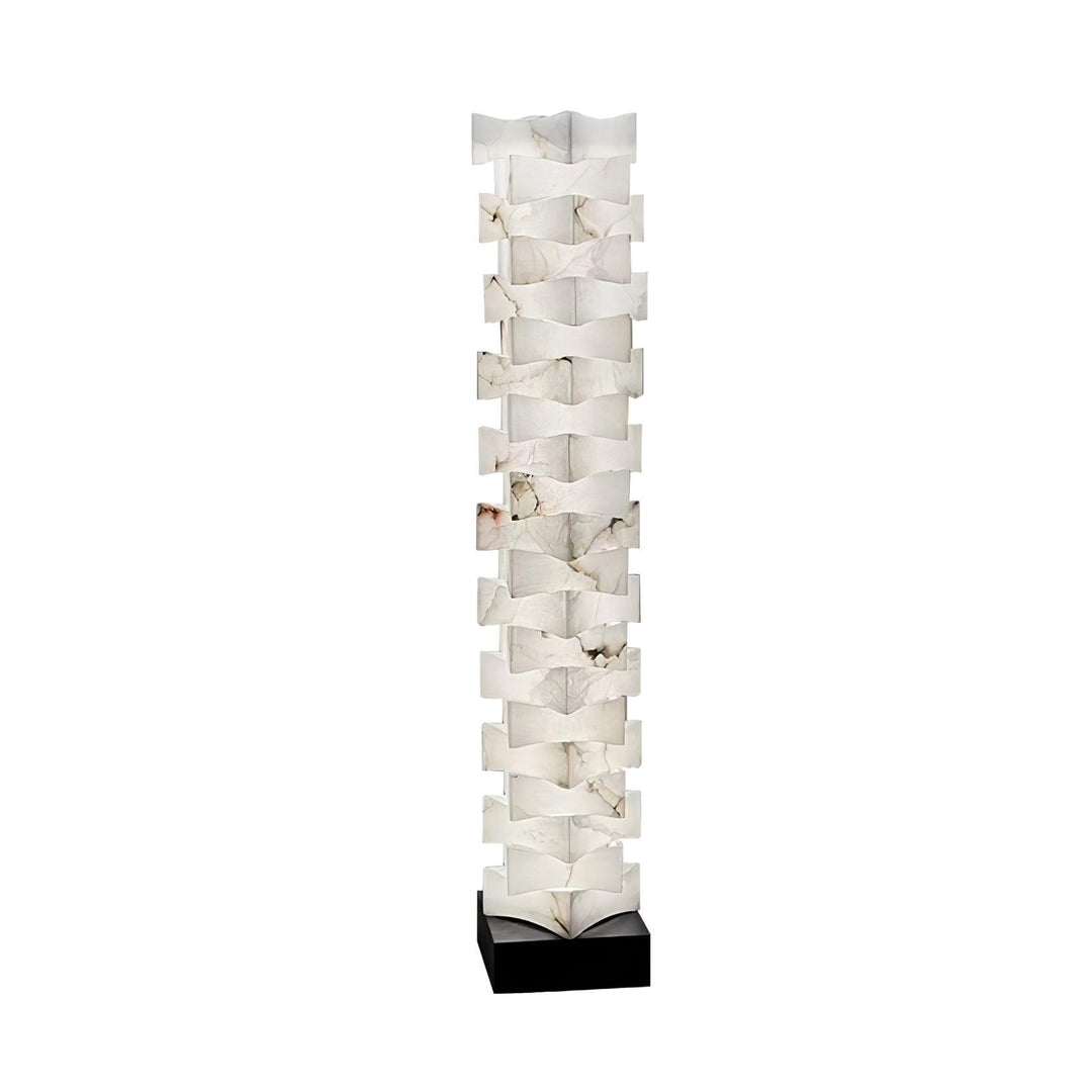 Stacked Alabaster Squares Floor Lamp - Vakkerlight