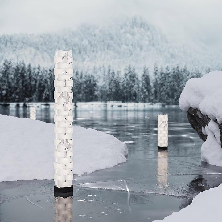 Stacked Alabaster Squares Floor Lamp - Vakkerlight