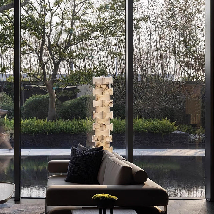 Stacked Alabaster Squares Floor Lamp - Vakkerlight