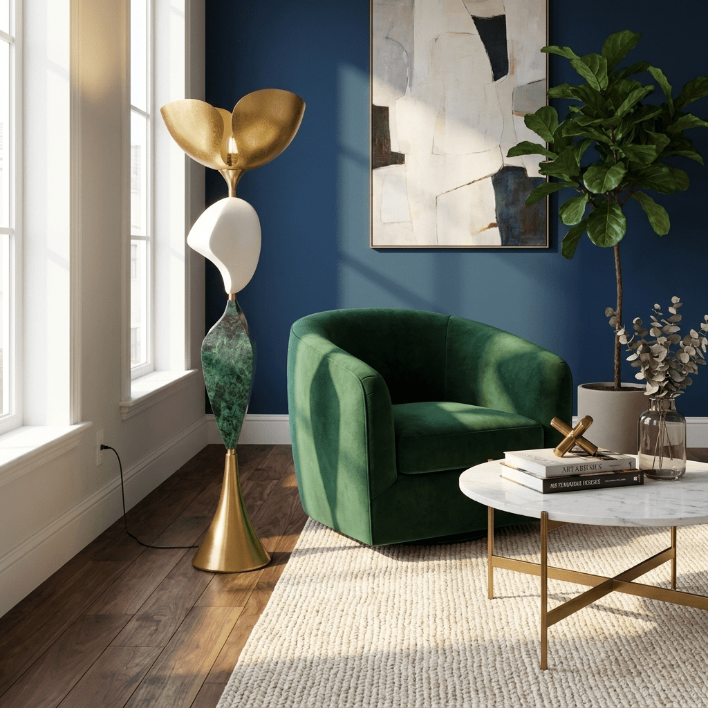 Stacked Sculptural Floor Lamp - Vakkerlight