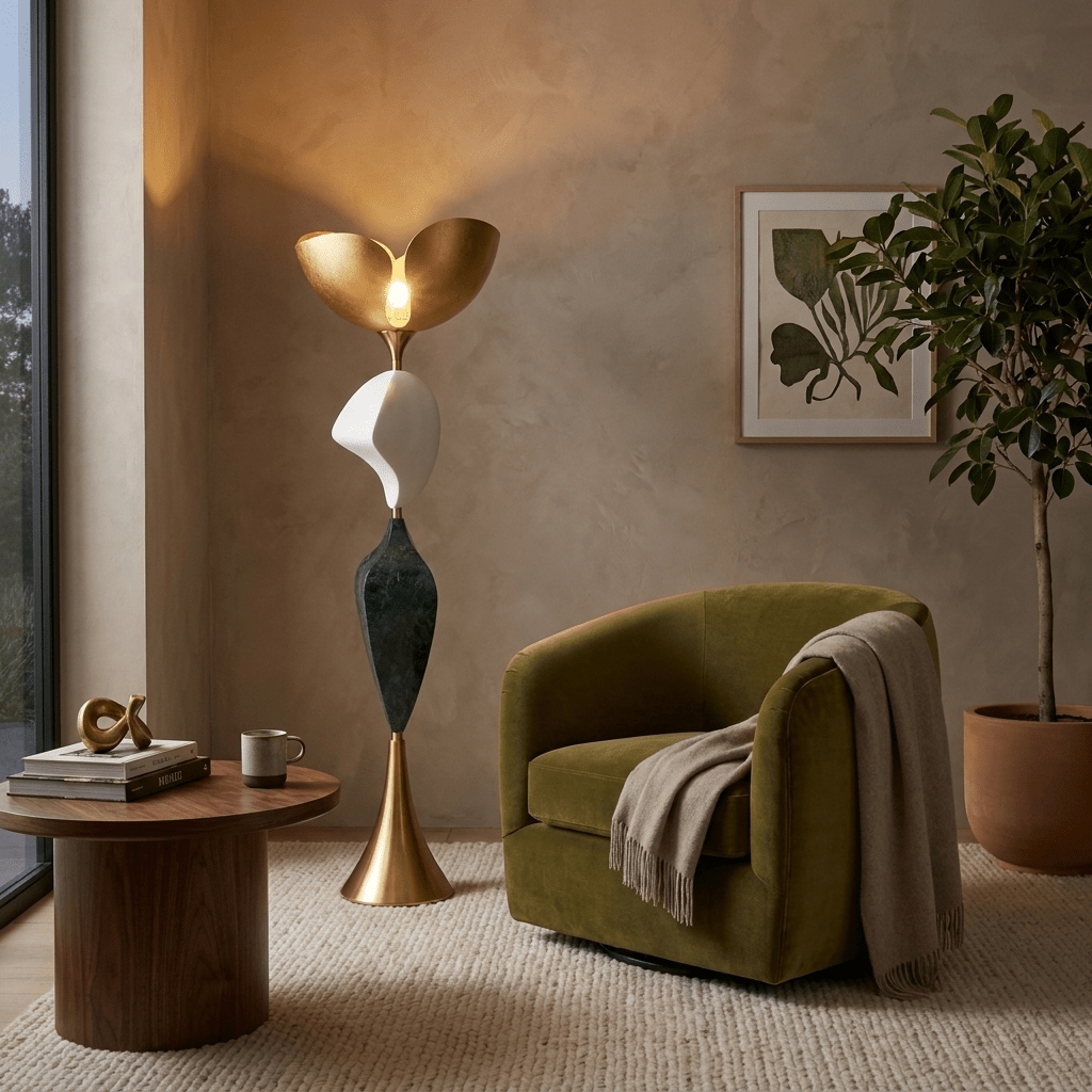 Stacked Sculptural Floor Lamp - Vakkerlight