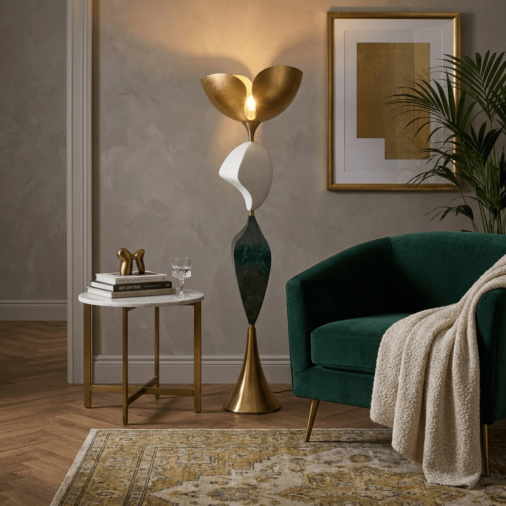 Stacked Sculptural Floor Lamp - Vakkerlight