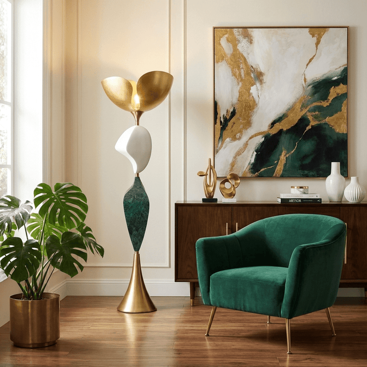 Stacked Sculptural Floor Lamp - Vakkerlight