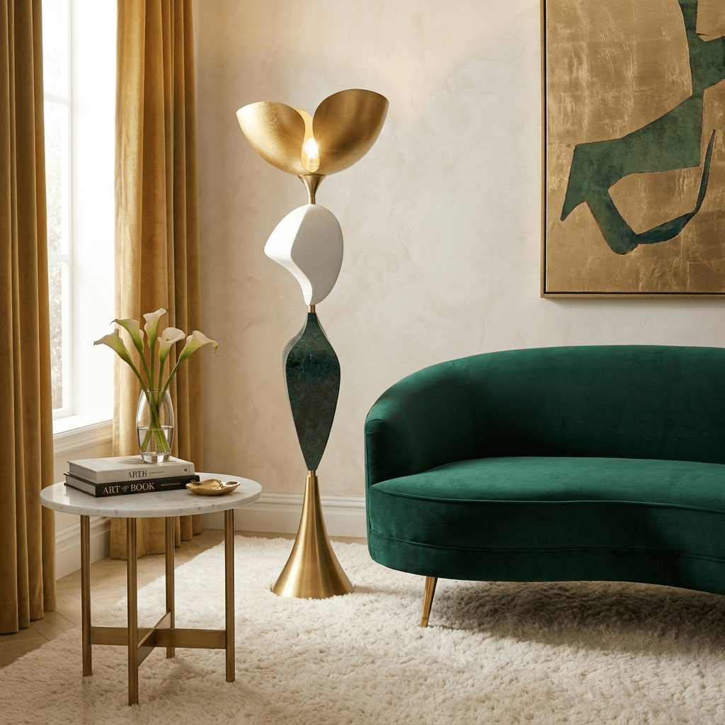 Stacked Sculptural Floor Lamp - Vakkerlight