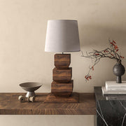 Stacked Wooden Table Lamp - Vakkerlight
