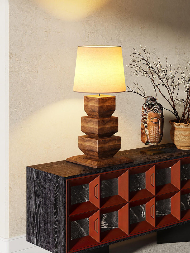 Stacked Wooden Table Lamp - Vakkerlight