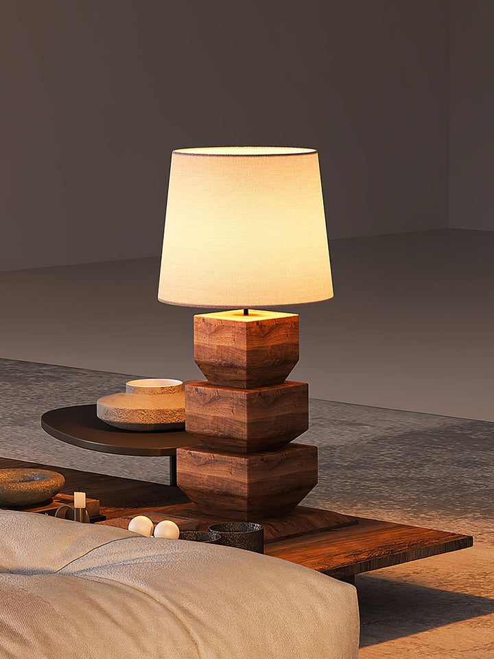 Stacked Wooden Table Lamp - Vakkerlight