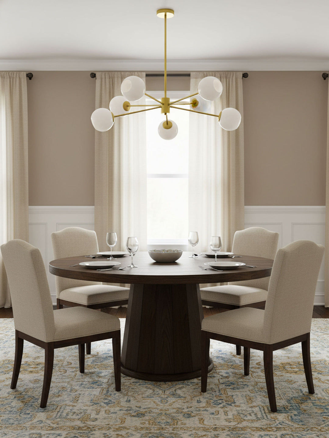 Staggered Glass 6 Light Chandelier - Vakkerlight