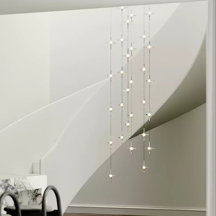 Starfall Staircase Chandelier - Vakkerlight