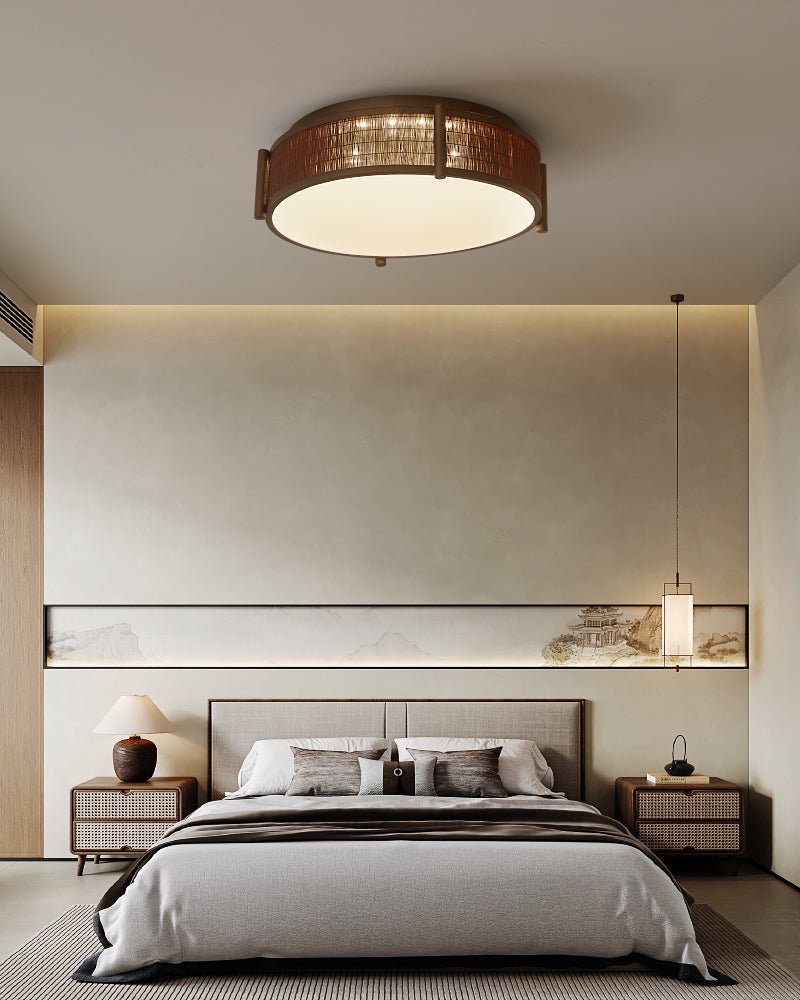 Bamboo Weave Ceiling Lamp - Vakkerlight