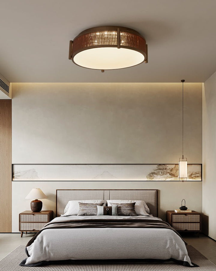 Bamboo Weave Ceiling Lamp - Vakkerlight