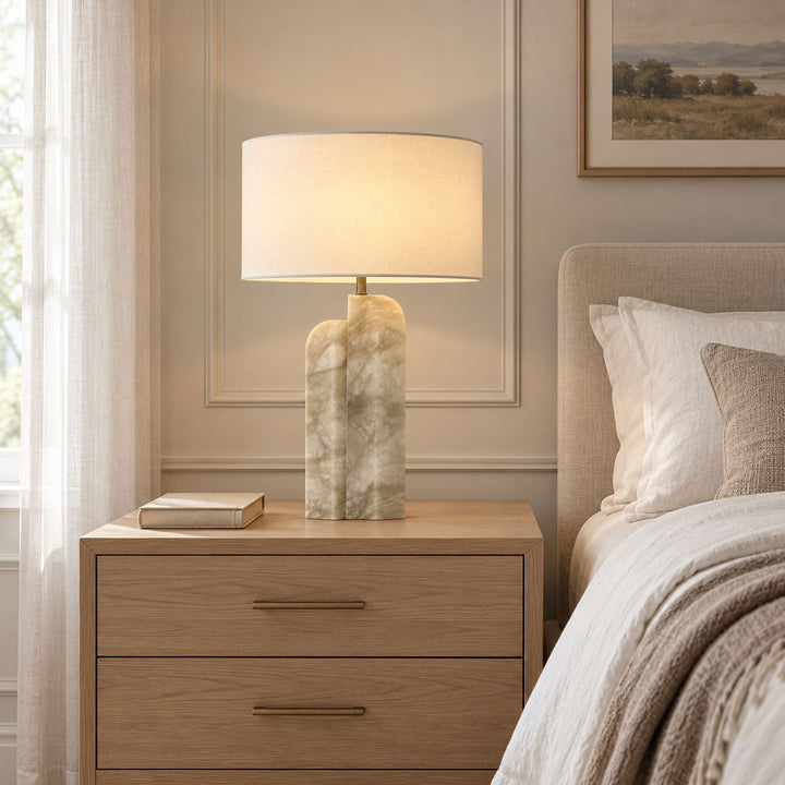 Stele Green Alabaster Table Lamp