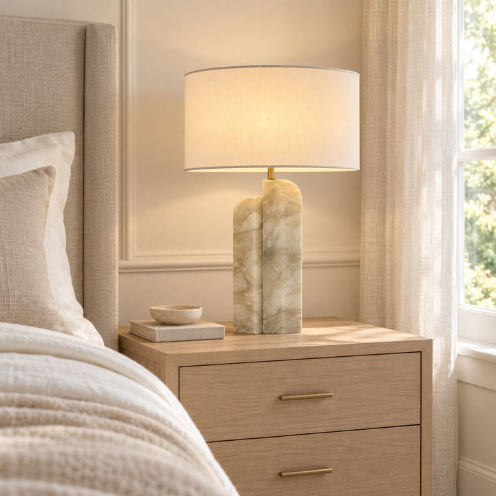Stele Green Alabaster Table Lamp