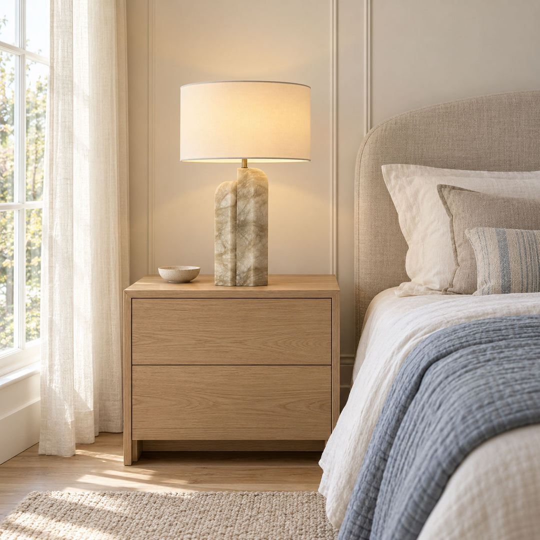 Stele Green Alabaster Table Lamp