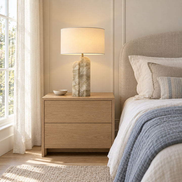 Stele Green Alabaster Table Lamp