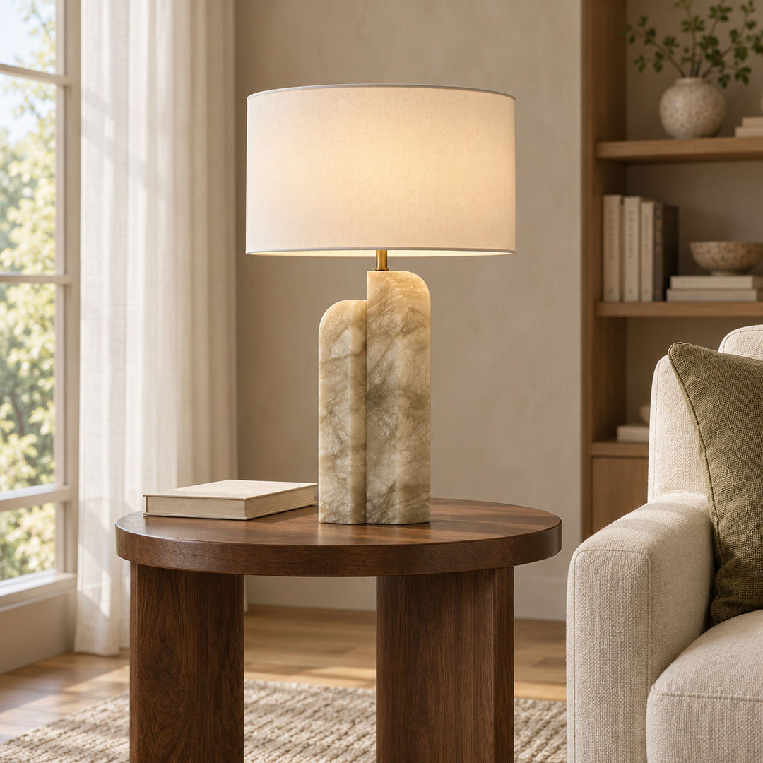 Stele Green Alabaster Table Lamp