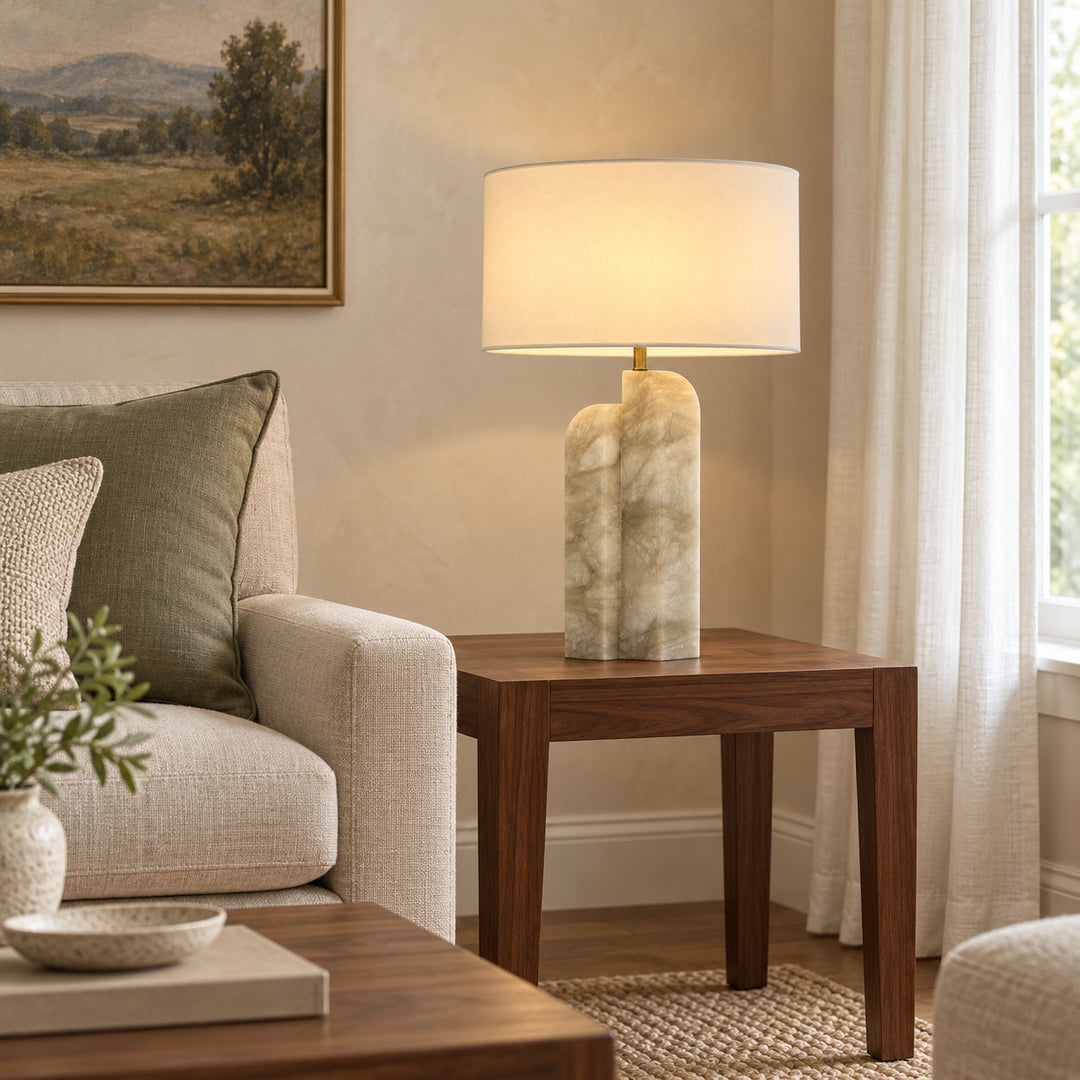 Stele Green Alabaster Table Lamp