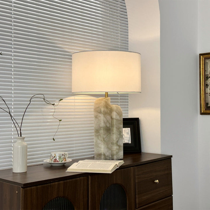 Stele Green Alabaster Table Lamp
