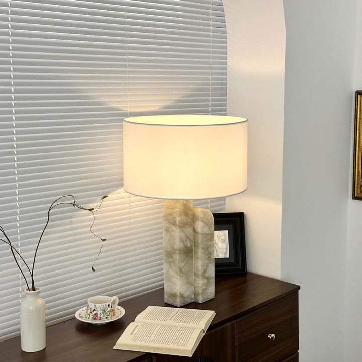 Stele Green Alabaster Table Lamp