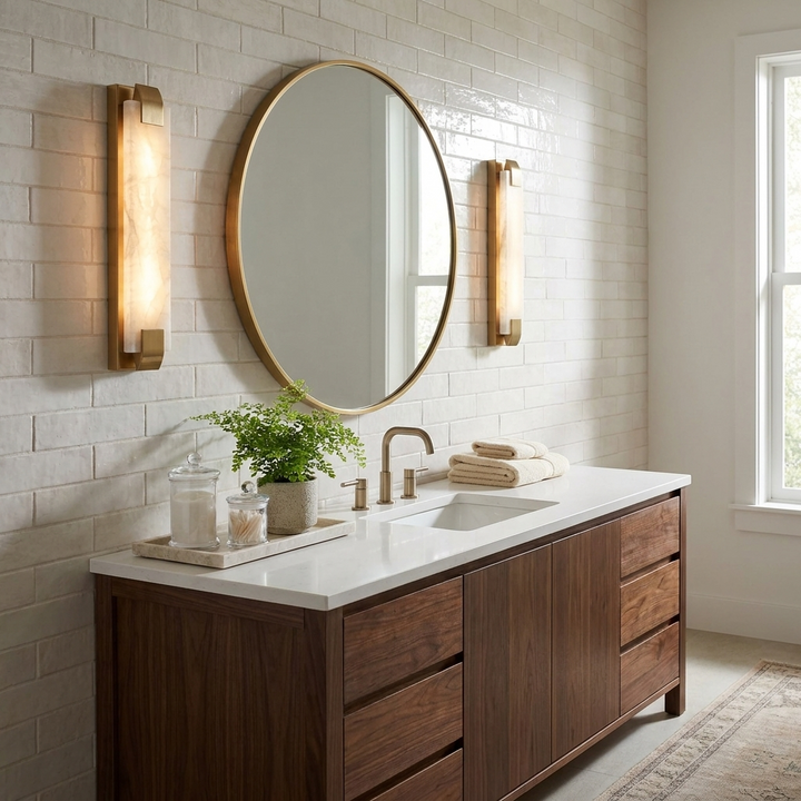 Stele Alabaster Wall Sconce