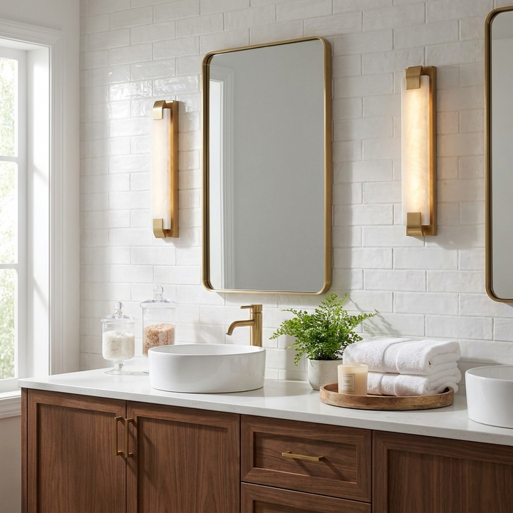 Stele Alabaster Wall Sconce