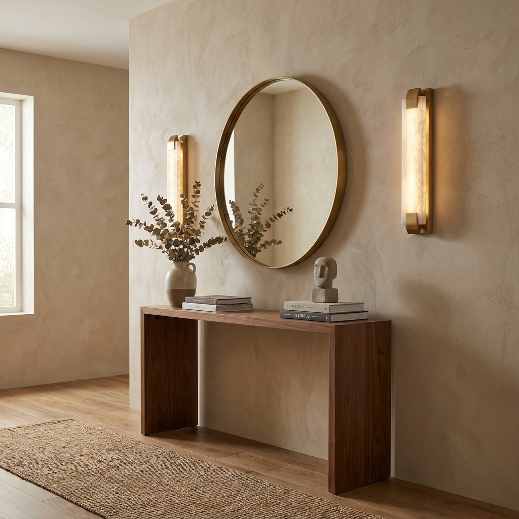 Stele Alabaster Wall Sconce