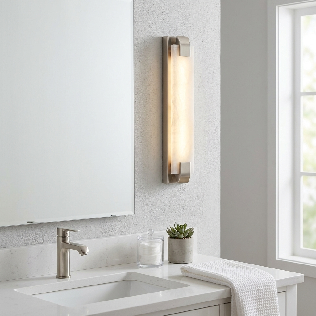 Stele Alabaster Wall Sconce