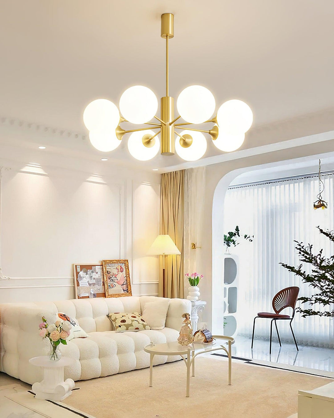 Stella Brass Chandelier - Vakkerlight