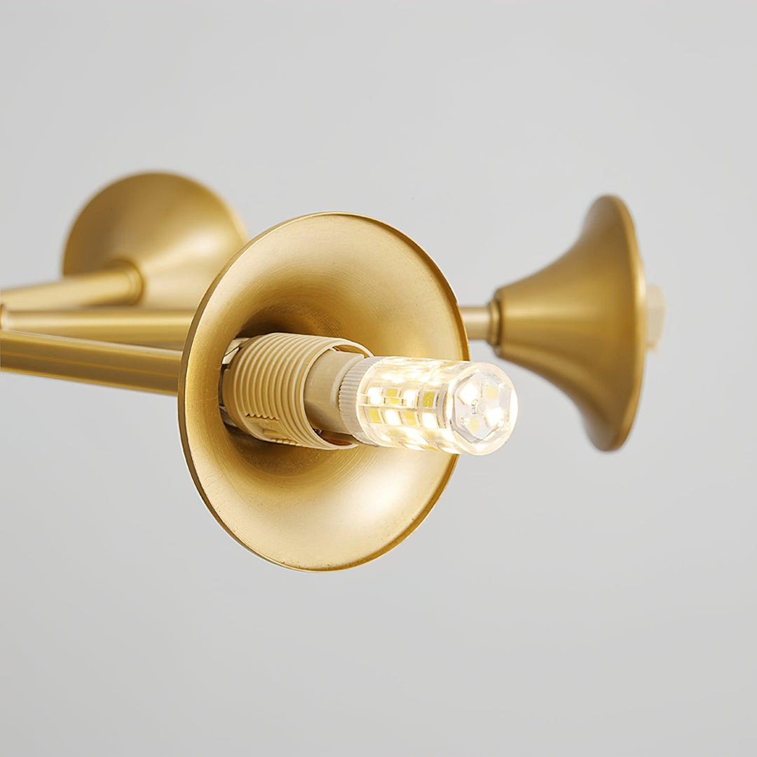 Stella Brass Chandelier - Vakkerlight