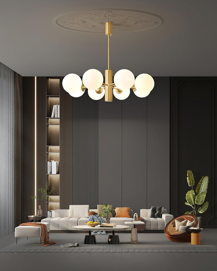 Stella Brass Chandelier - Vakkerlight