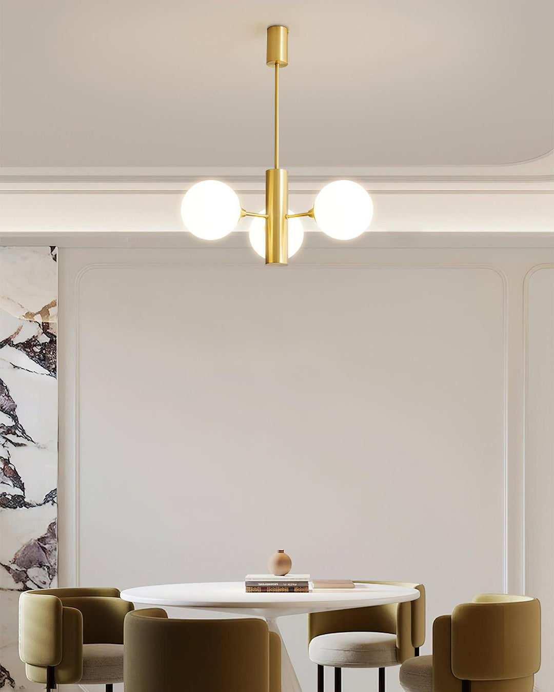 Stella Brass Chandelier - Vakkerlight