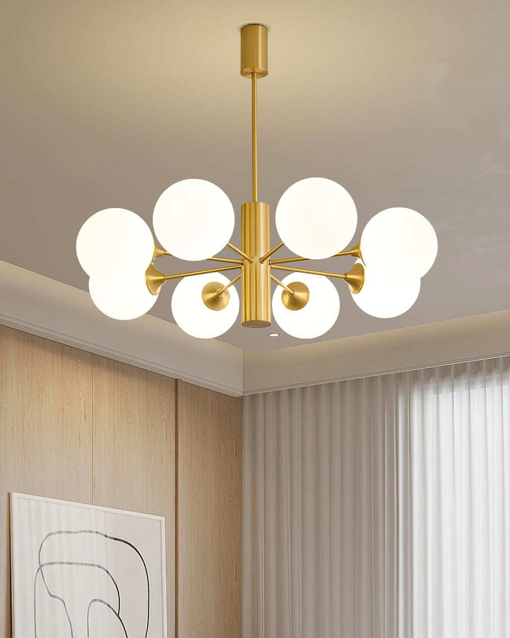 Stella Brass Chandelier - Vakkerlight