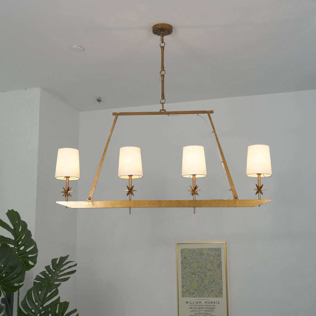 Stellar Frame Linear Chandelier